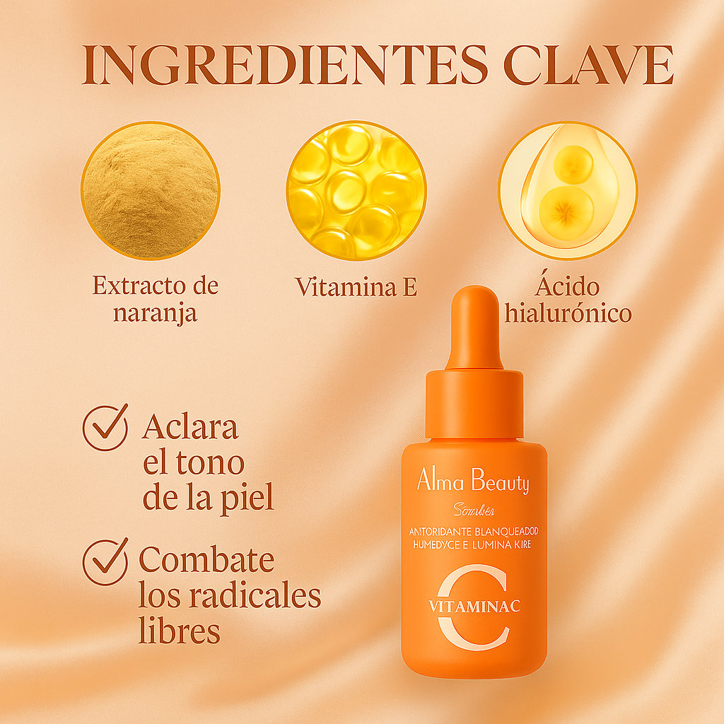 SERUM VITAMINA C ALMA BEAUTY ✨